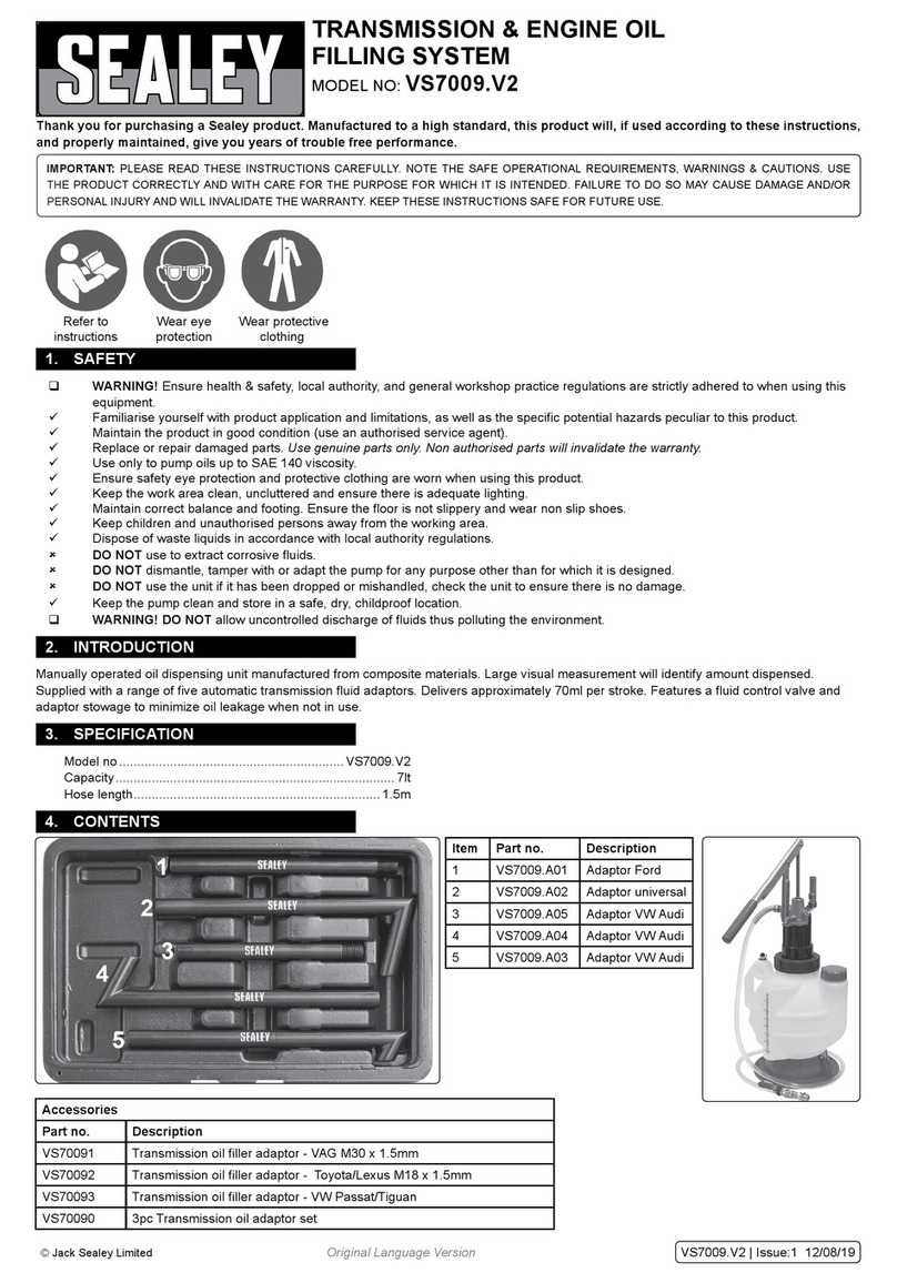 Sealey VS7009.V2 User manual