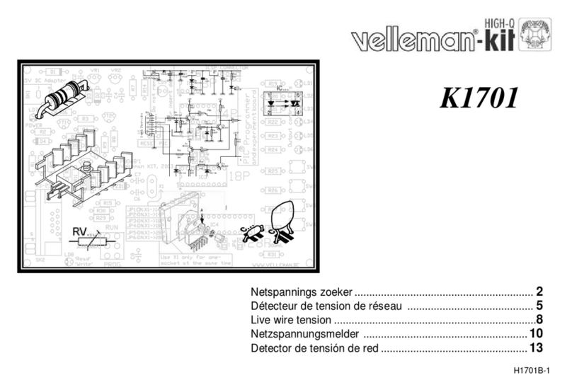 Velleman-Kit K1701 manual