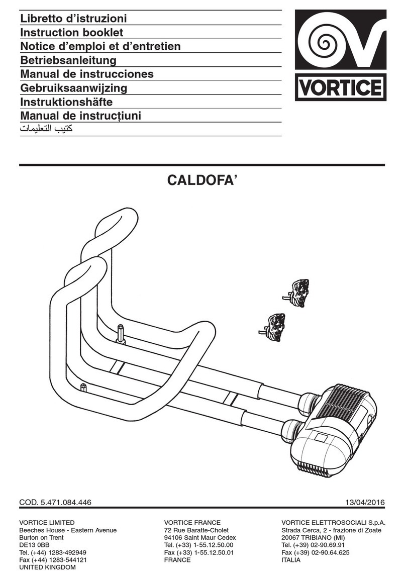 Vortice CALDOFA Instruction booklet
