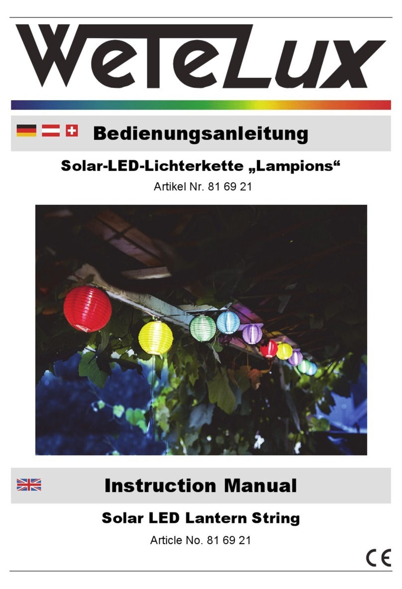 Wetelux 816921 User manual