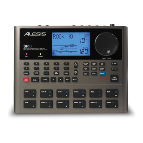 Alesis SR-18 User manual