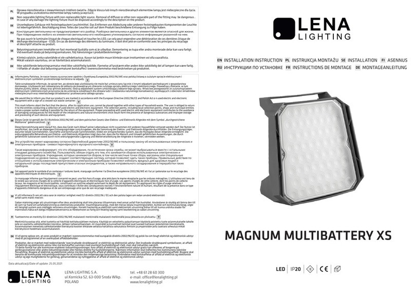 Lena Lighting MAGNUM MULTIBATTERY XS User manual