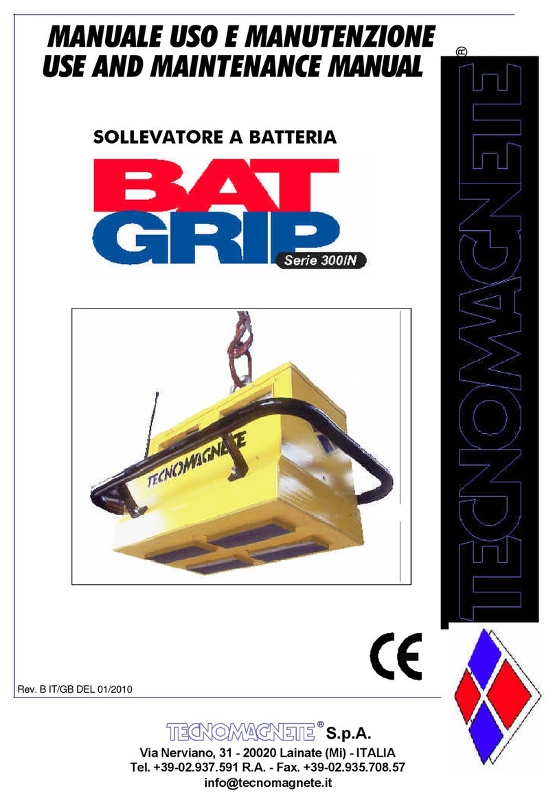 TECNOMAGNETE Bat-Grip 300/N Series Use and maintenance manual