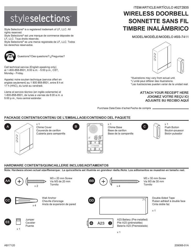 Style selections SS-7411 User manual
