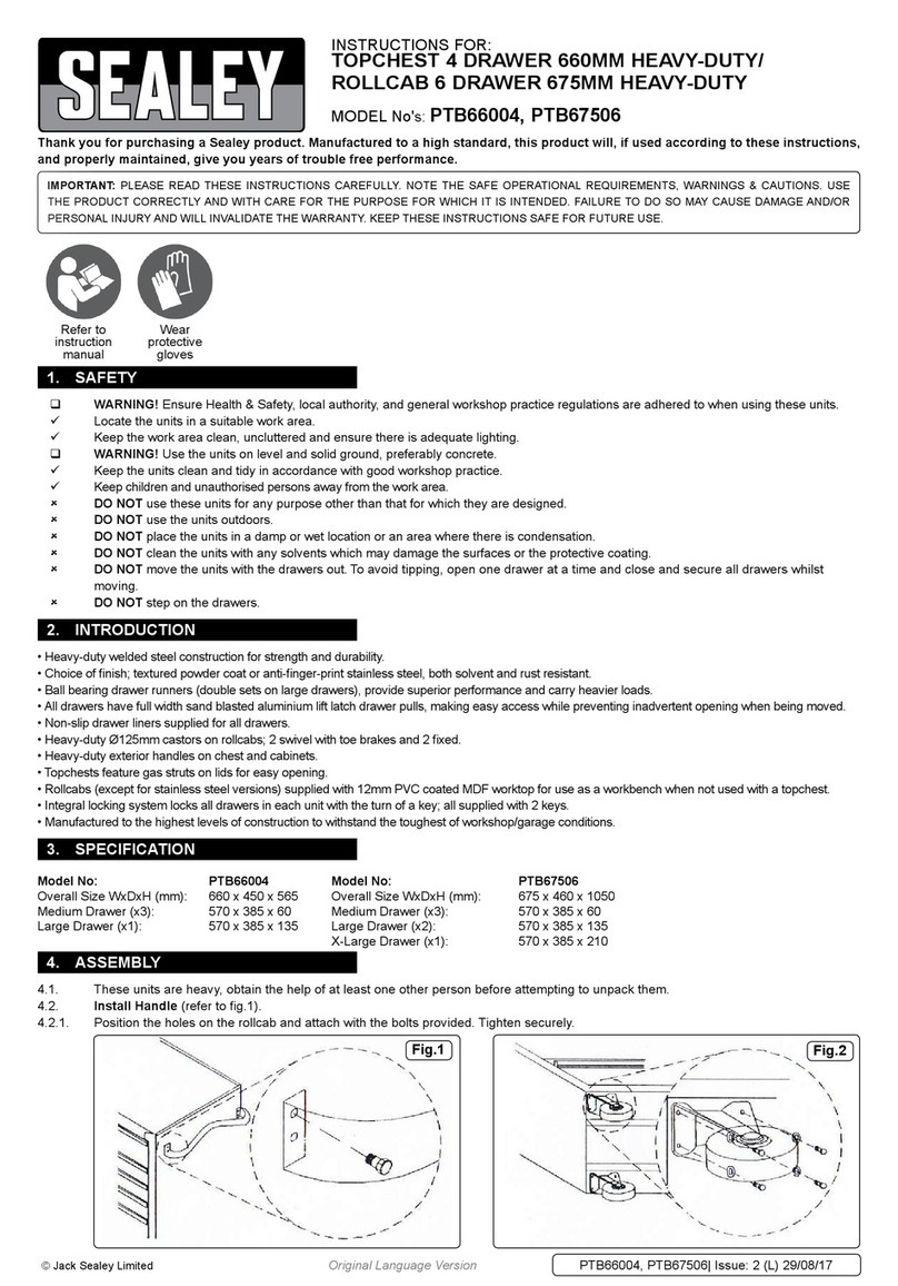 Sealey PTB66004 instructions