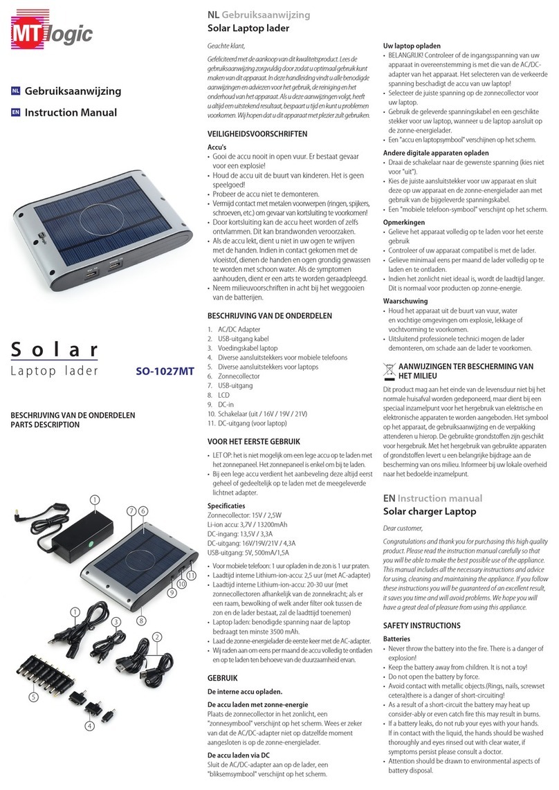 MT Logic SO-1027MT instruction manual