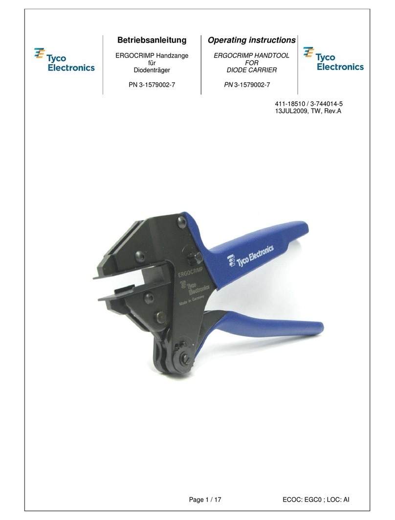 Tyco Electronics ERGOCRIMP User manual