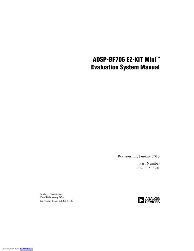 Analog Devices ADSP-BF706 EZ-KIT Mini User manual