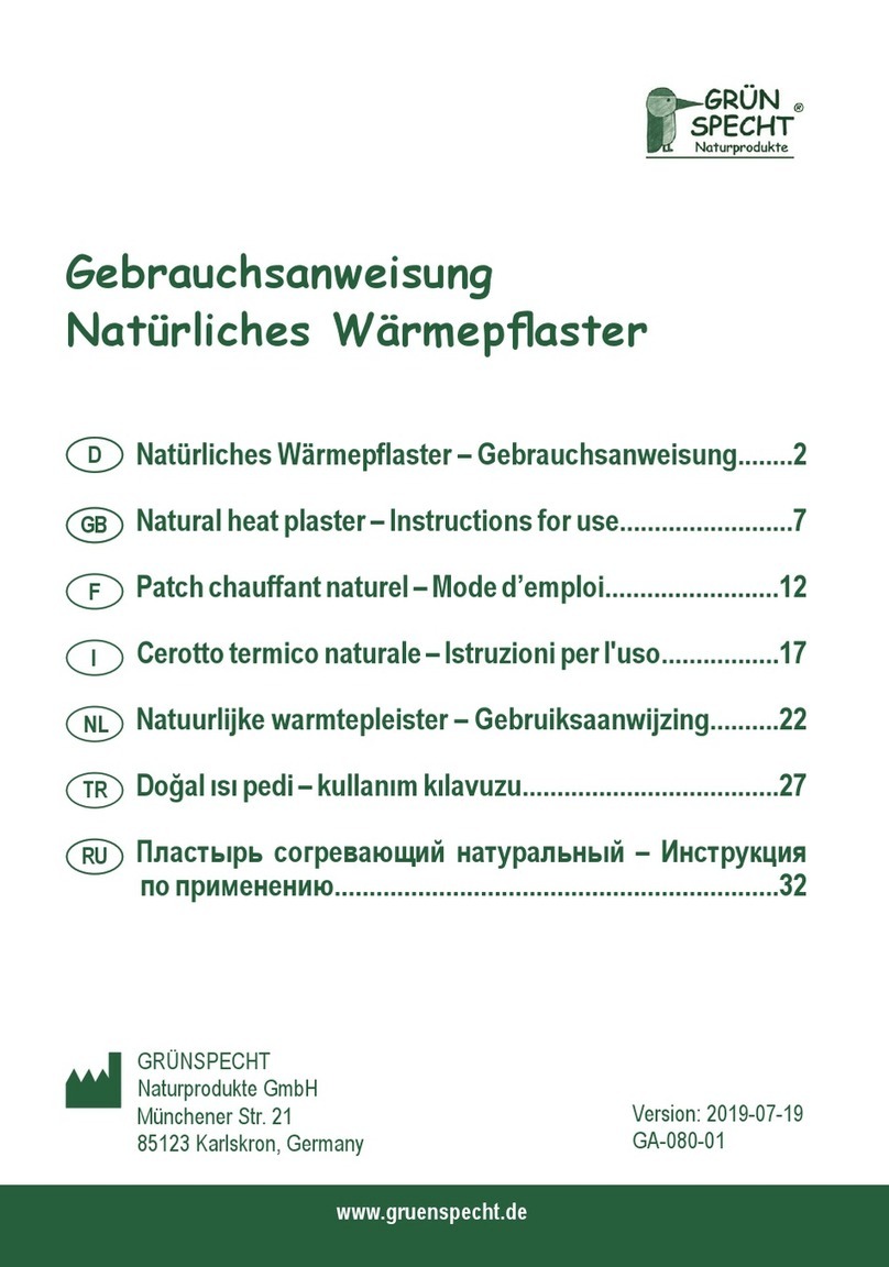 GRÜNSPECHT 141-00 Instructions for use