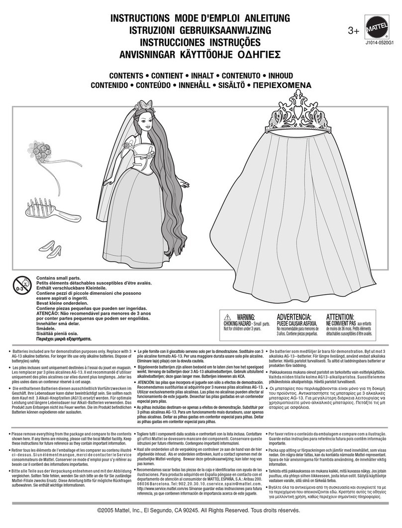 Mattel J1014 instructions