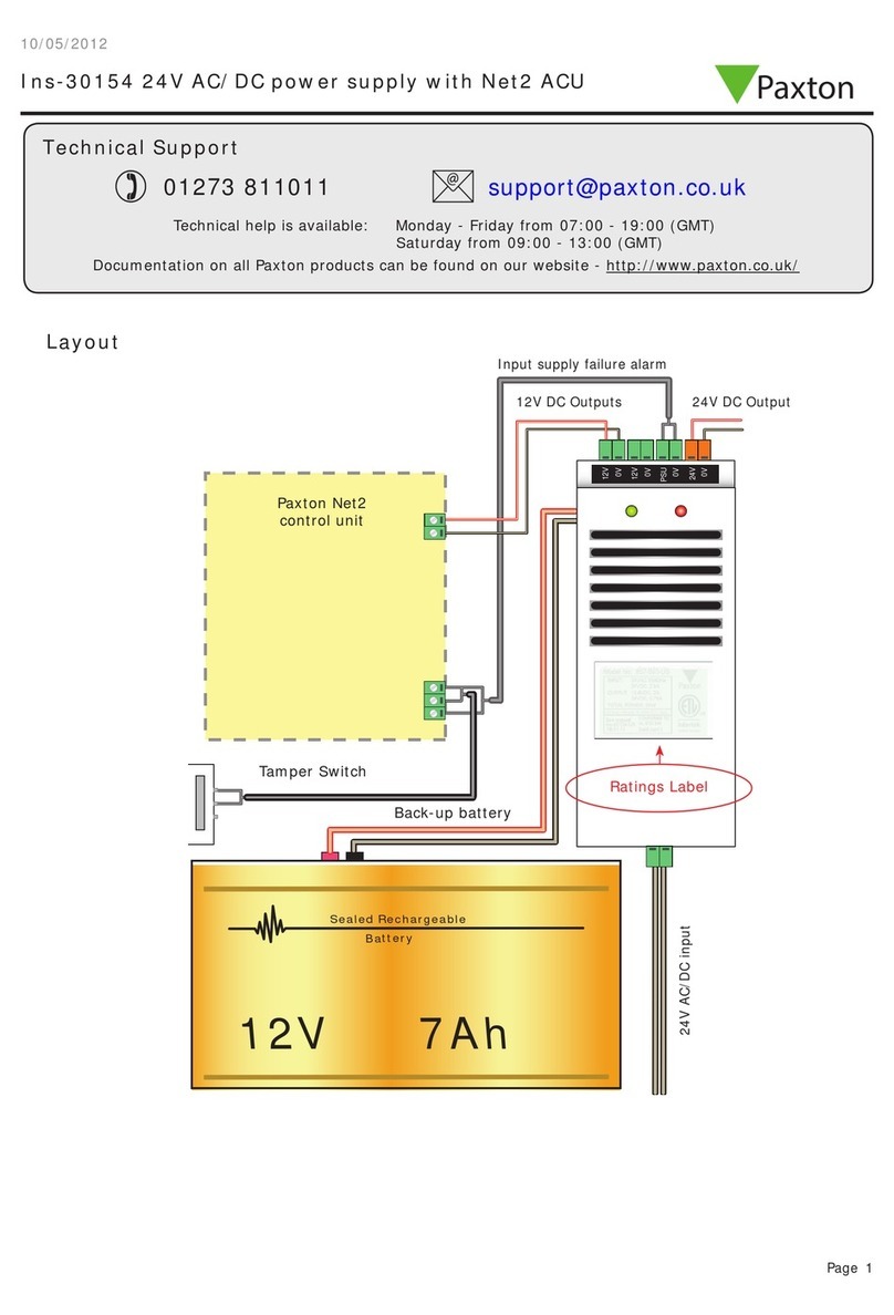 Paxton Ins-30154 manual
