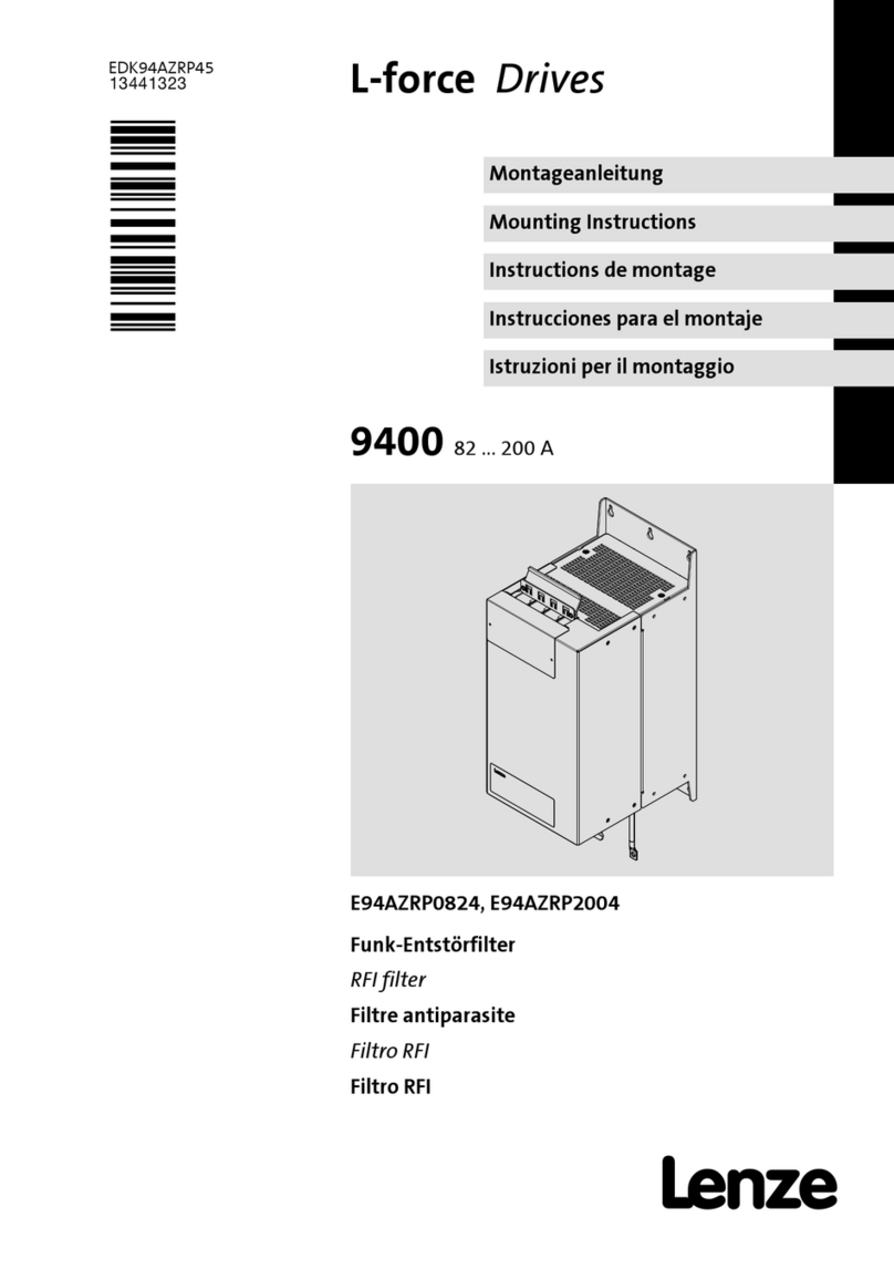 Lenze L-force 9400 Series User manual