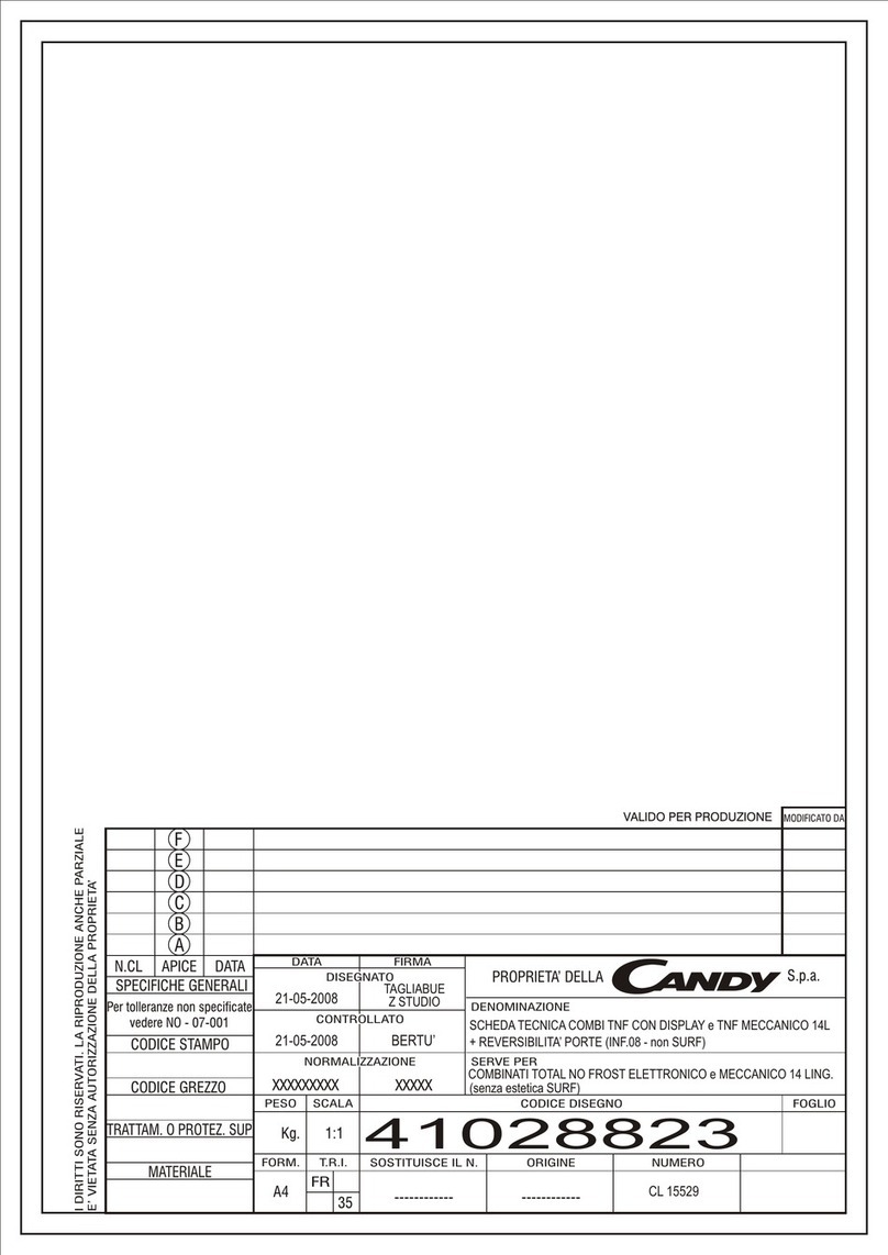 Candy CFNI3760E manual