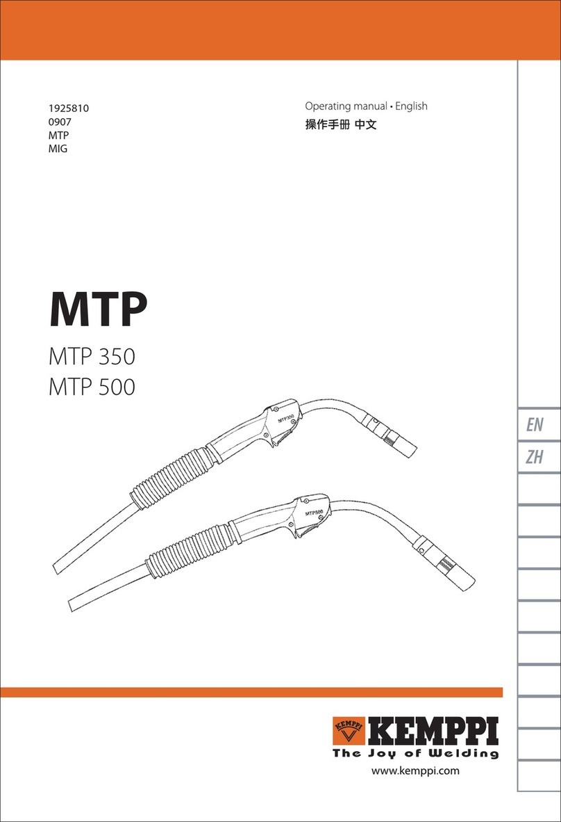 Kemppi MTP 350 User manual