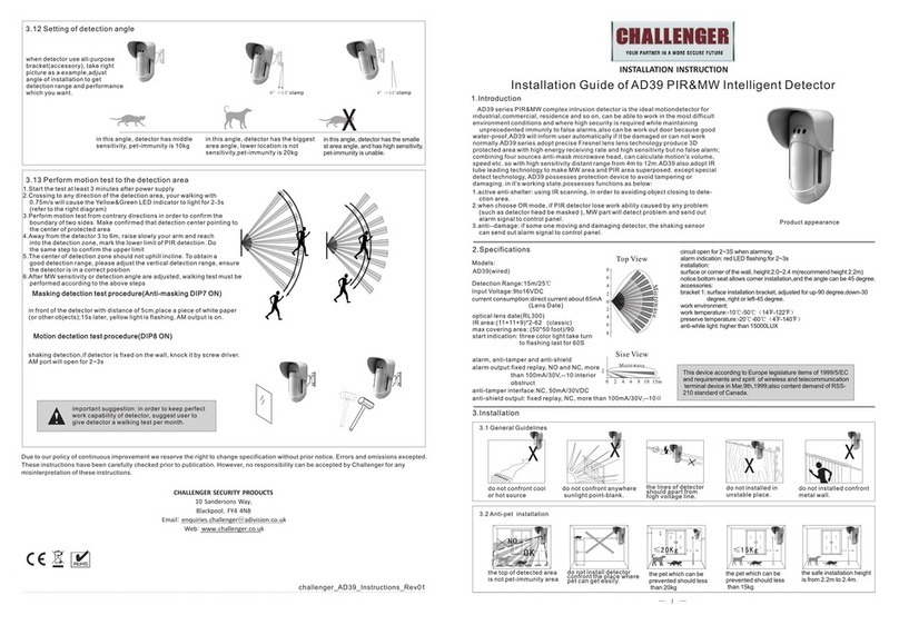 Challenger AD39 User manual