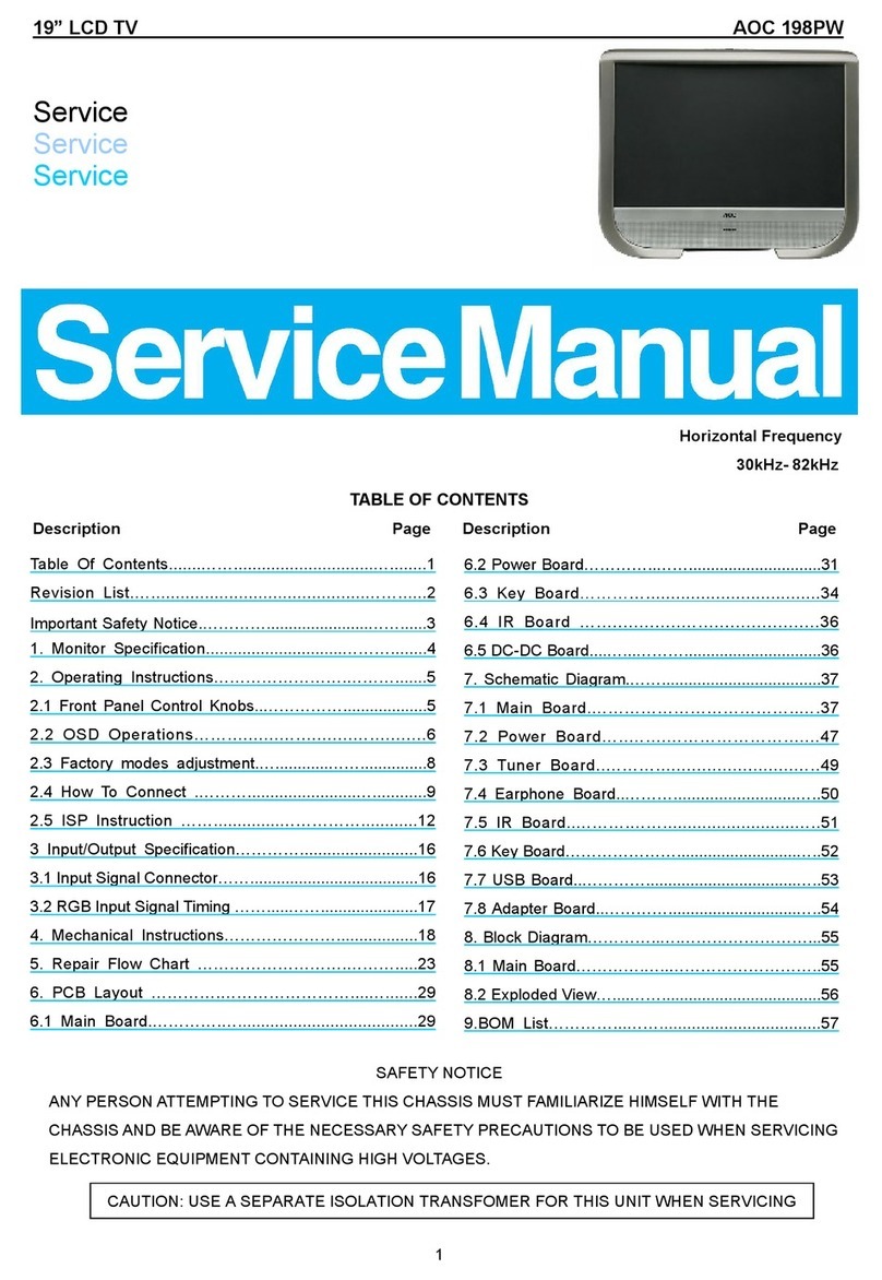 AOC 198PW User manual