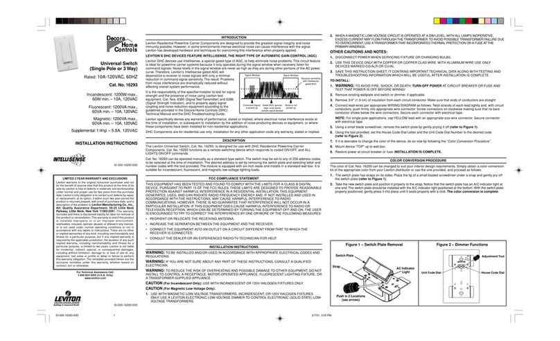 Decora 16293 manual Decora 16293 manual