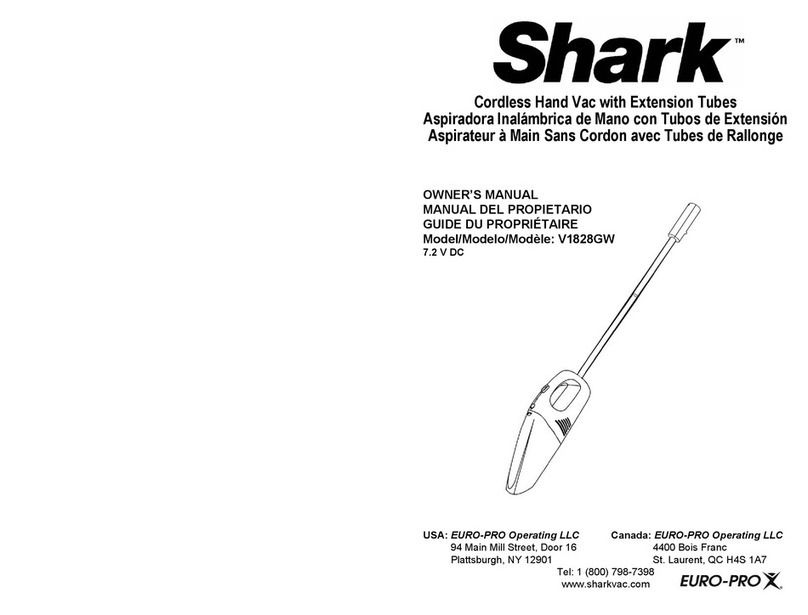 Shark V1828GW User manual
