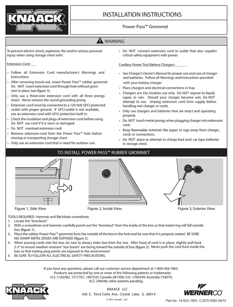 Knaack Power Pass installation instructions