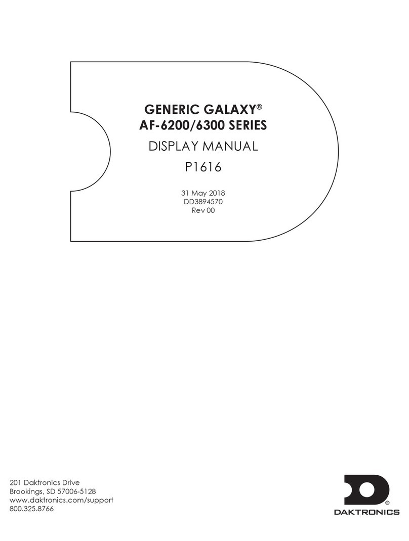 Daktronics GENERIC GALAXY AF-6200 Series manual