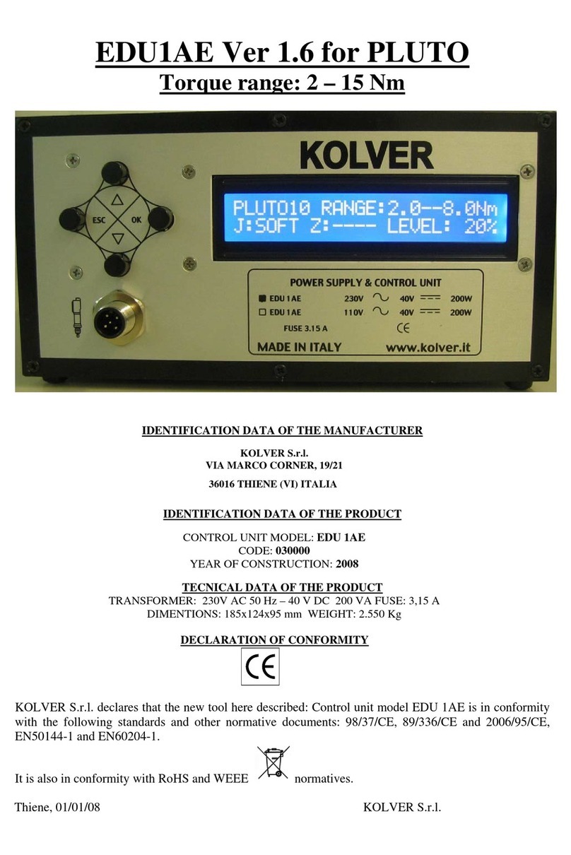 Kolver EDU1AE User manual
