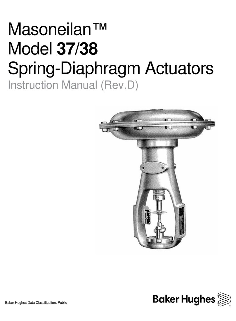 Baker Hughes Masoneilan 37 User manual