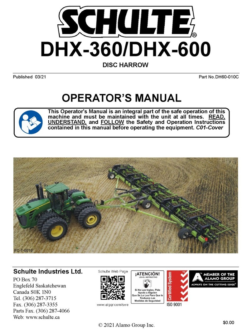 Schulte DHX-360 User manual