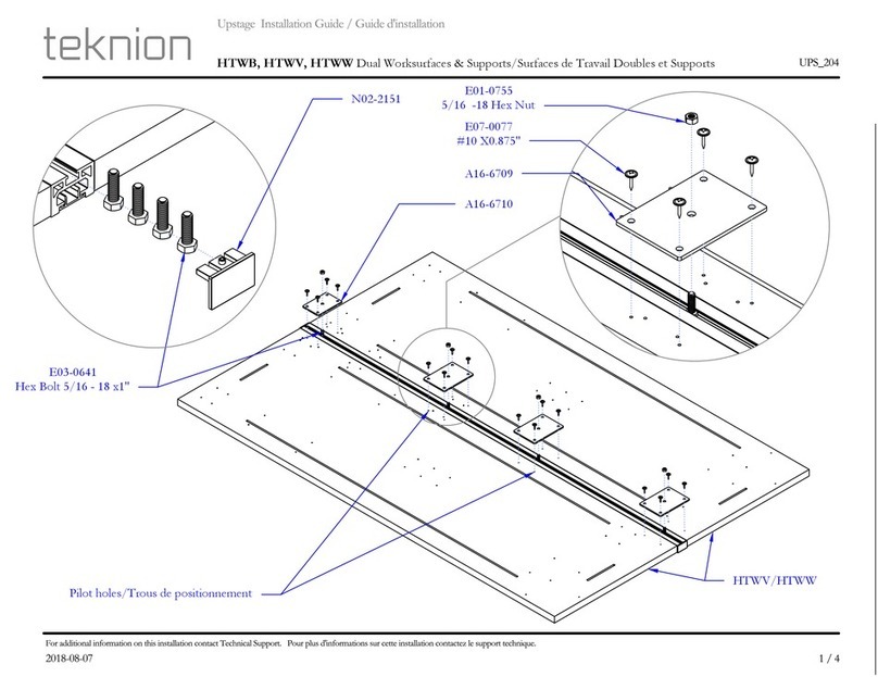 Teknion HTWB User manual Teknion HTWB User manual