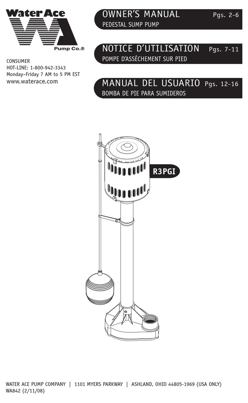 WaterAce R3PGI owner's manual