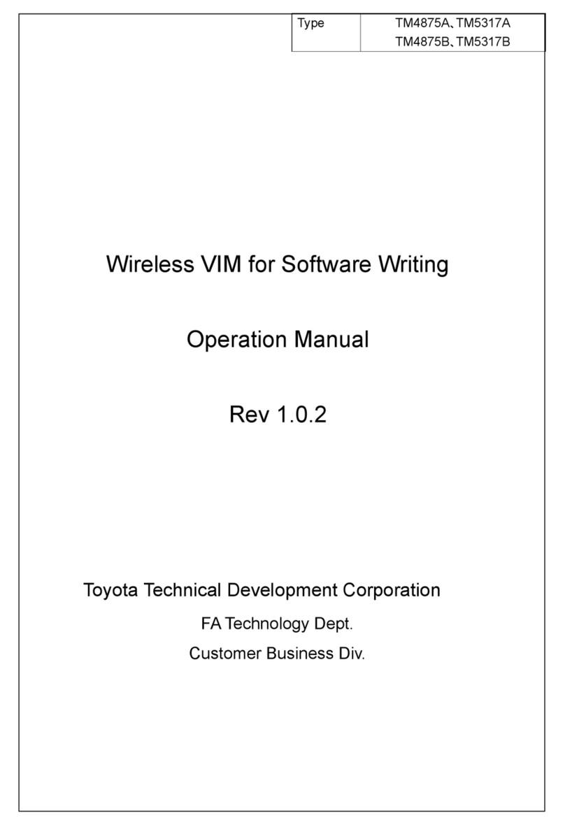 Toyota TM4875A Operation manual