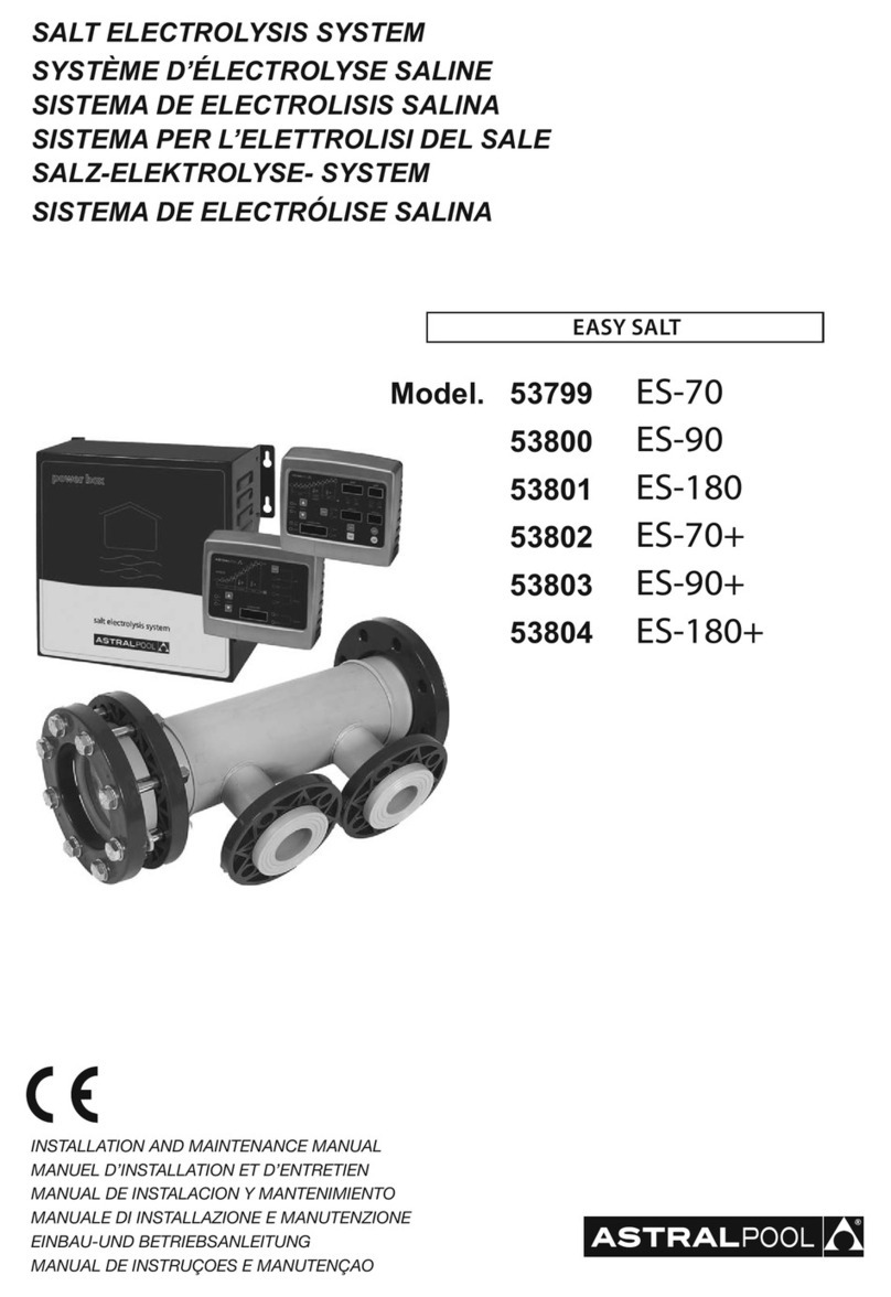 Astral Pool EASY SALT ES-70 Installation and maintenance manual