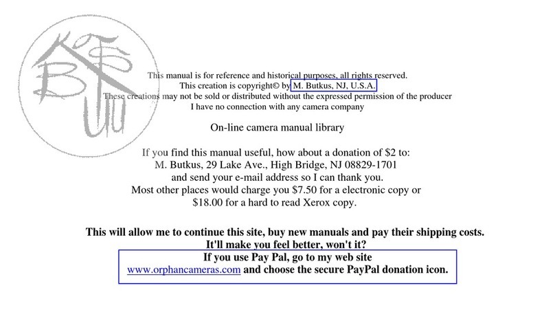 Minolta DATA BACK DB User manual