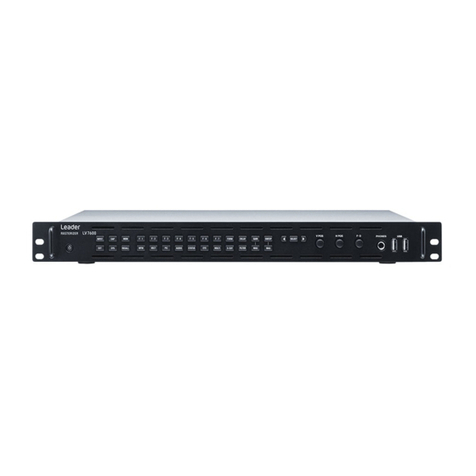 Leader LV5600 Series Installation guide Leader LV5600 Series Installation guide
