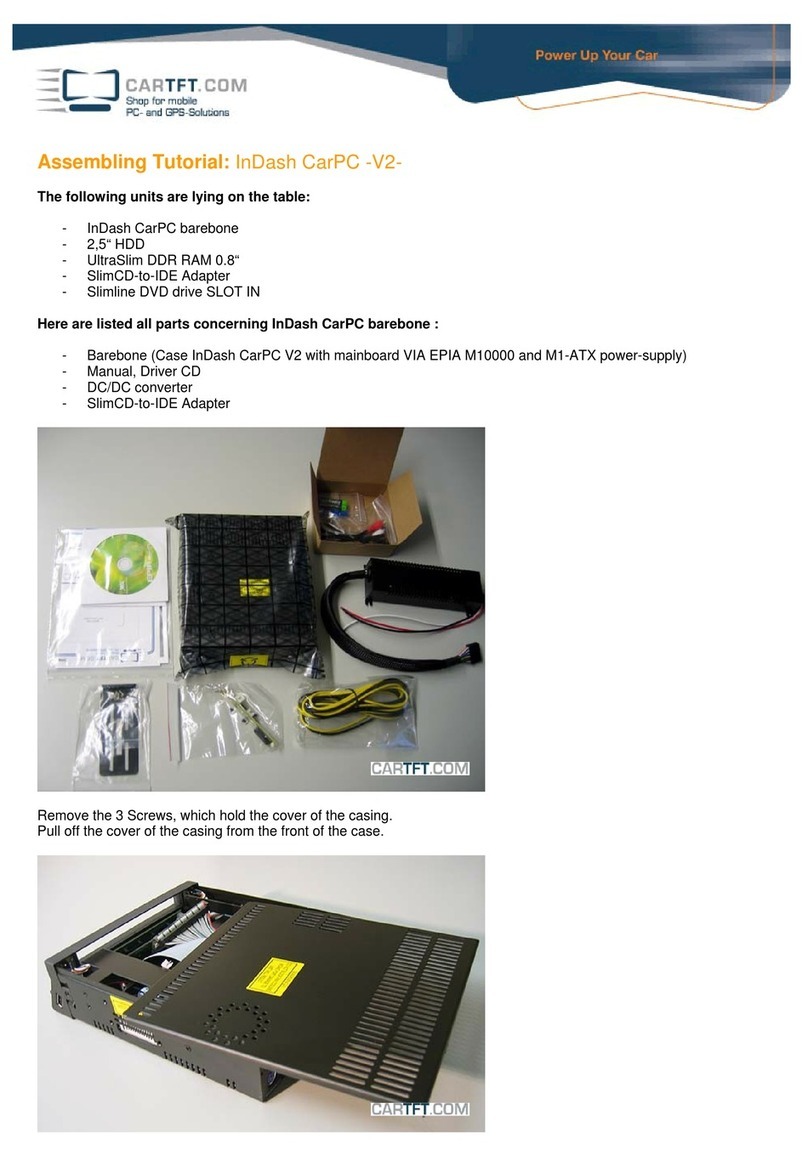 Cartft InDash CarPC User manual