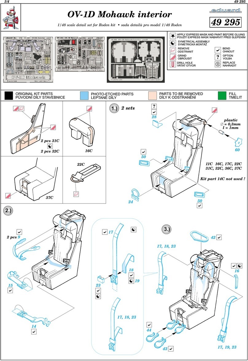 Eduard OV-1D Mohawk interior User manual Eduard OV-1D Mohawk interior User manual
