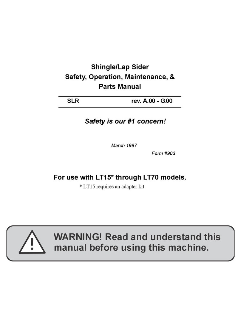 woodmizer SLR Safety, Operation, Maintenance & Parts Manual