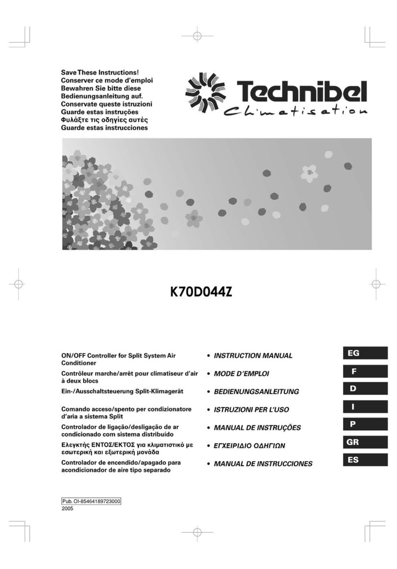 Technibel Climatisation K70D044Z instruction manual