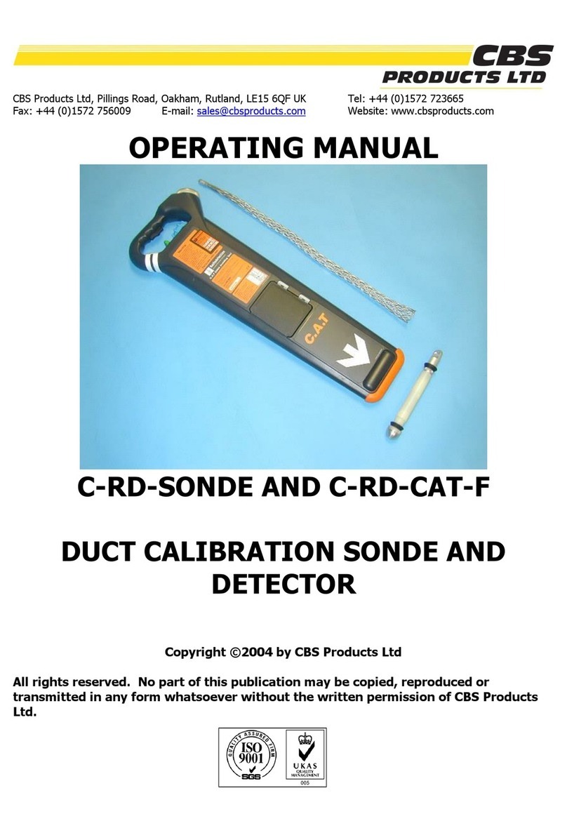 CBS C-RD-SONDE operating manual