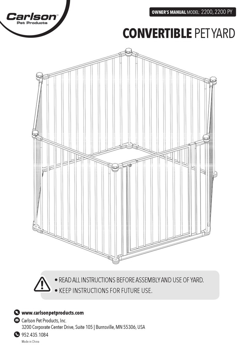 Carson CONVERTIBLE PET YARD 2200 owner's manual