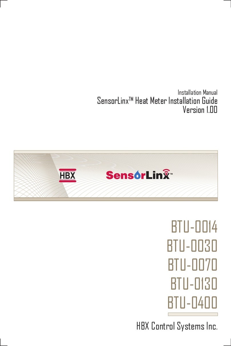 HBX SensorLinx BTU-0014 installation guide