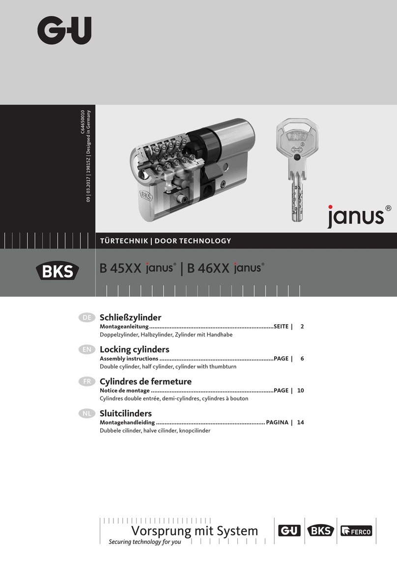 G-U BKS Janus 45 Series Assembly instructions