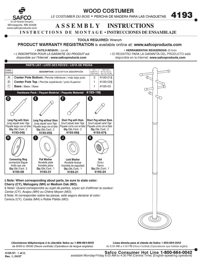 LDI Spaces Safco 4193 User manual