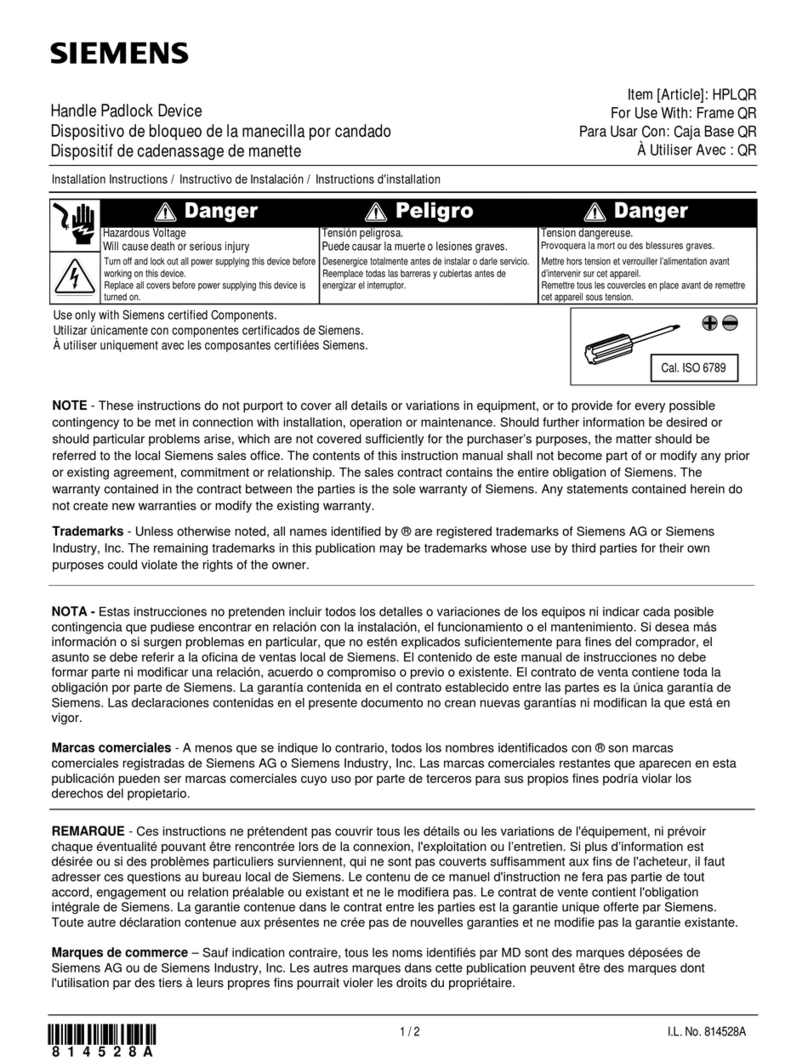 Siemens HPLQR manual