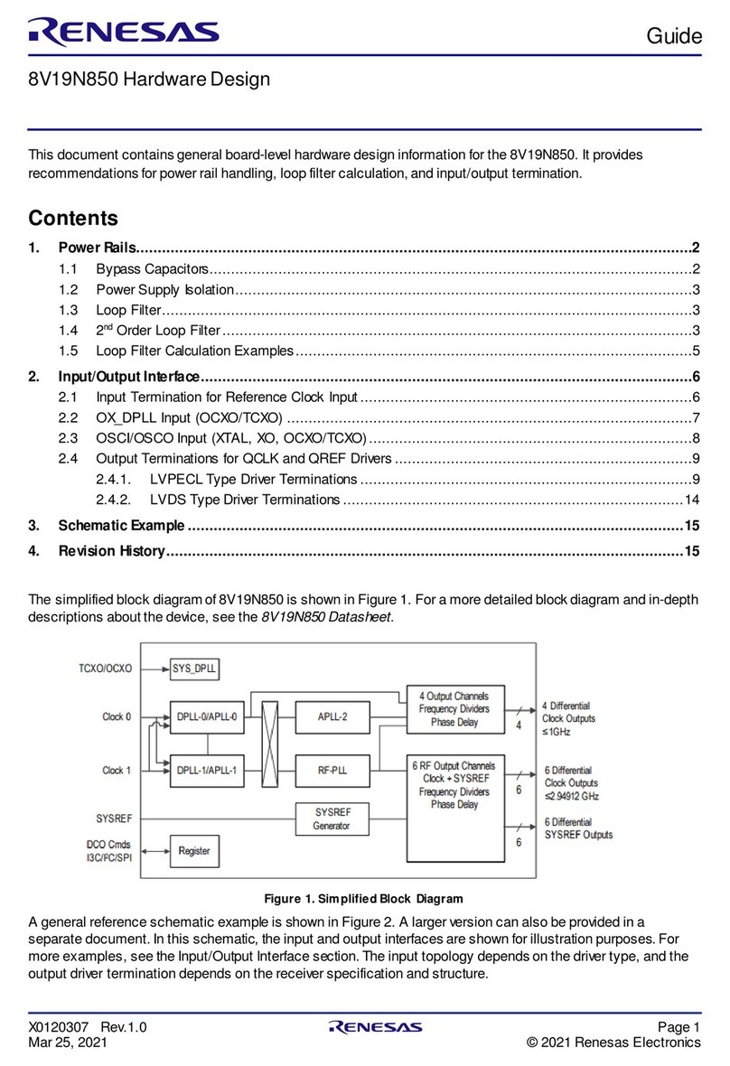 Renesas 8V19N850 manual