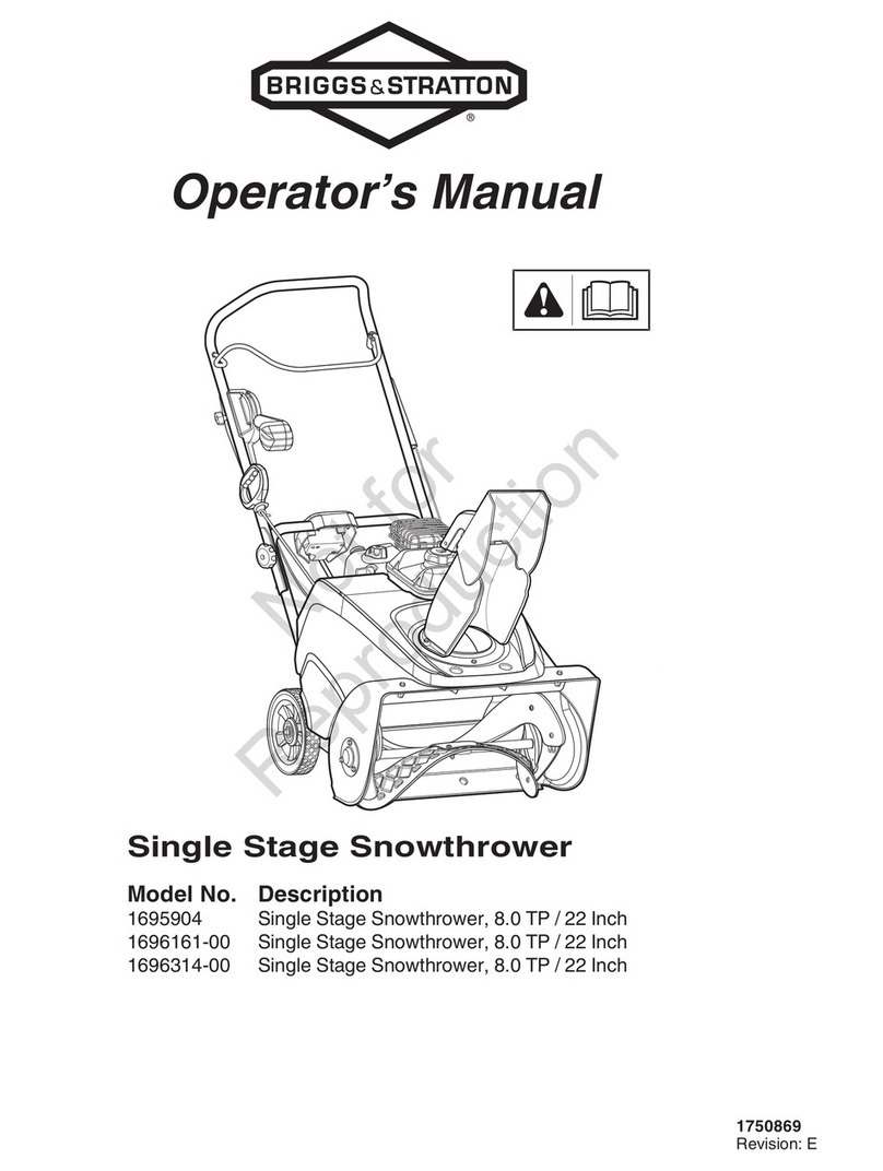 Briggs & Stratton 1695904 Operator's manual