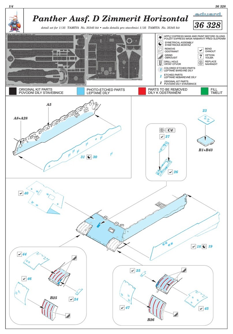Eduard Panther Ausf. D Zimmerit Horizontal User manual Eduard Panther Ausf. D Zimmerit Horizontal User manual