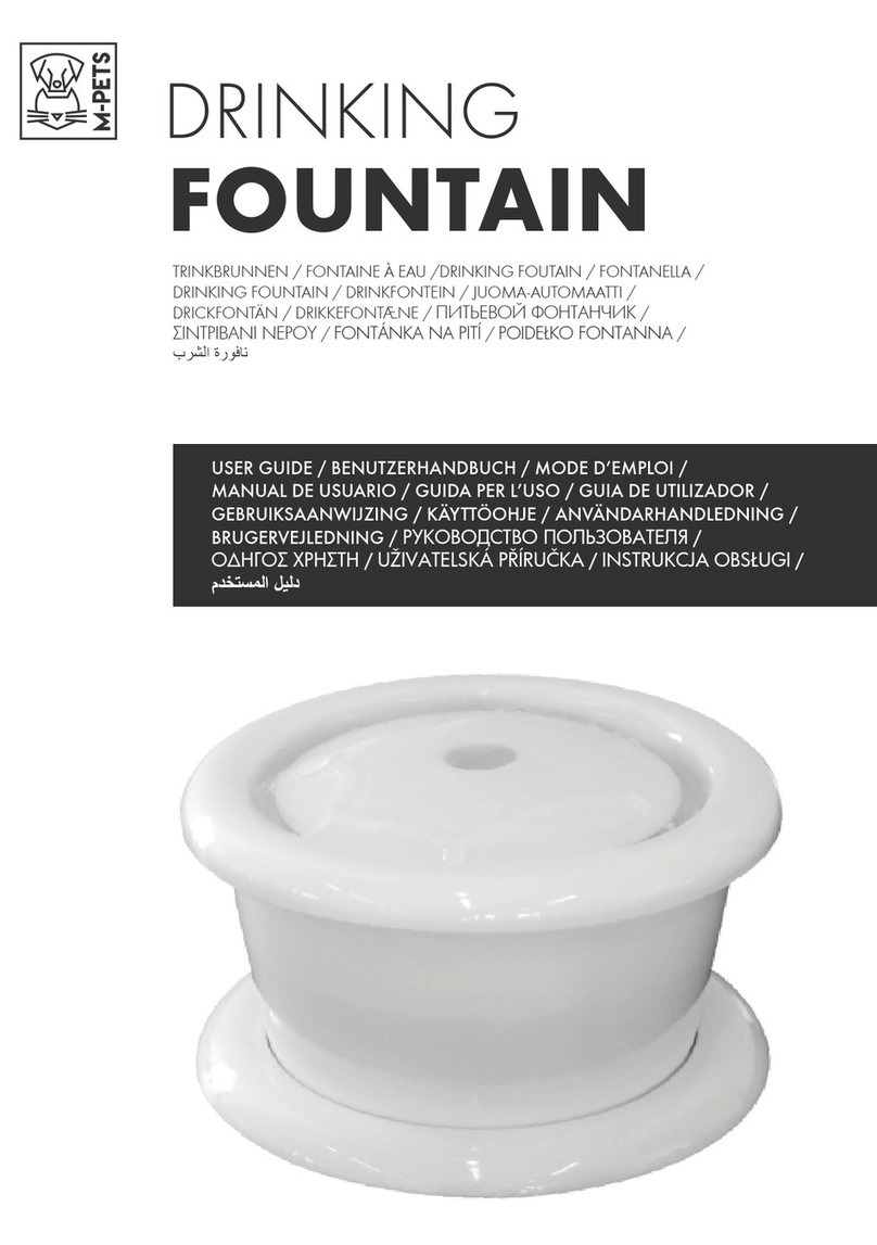 M-PETS Drinking Fountain user guide