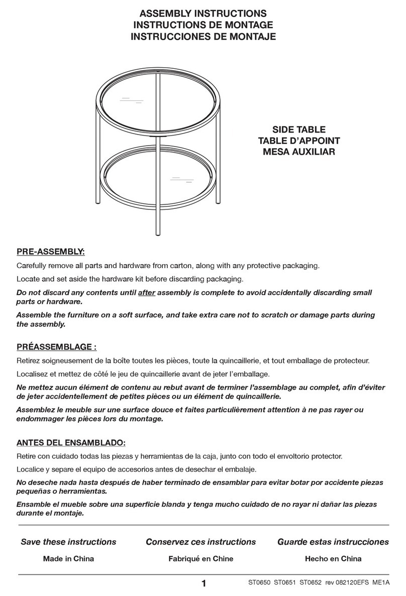 Hudson & Canal ST0650 User manual