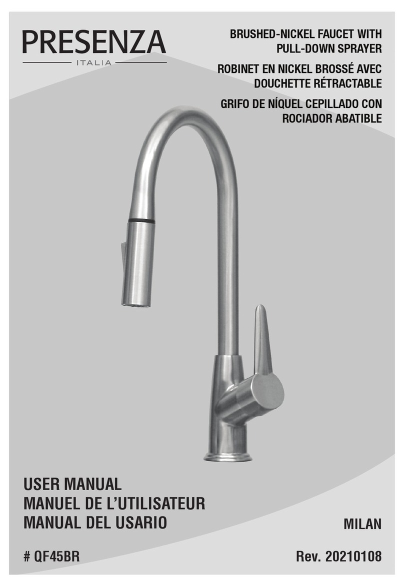 Presenza Milan QF45BR user manual