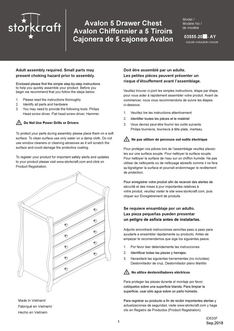 Storkcraft Avalon 03555-20 AY Series manual
